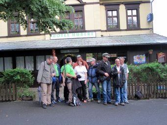 Ankunft am Hotel Hubert